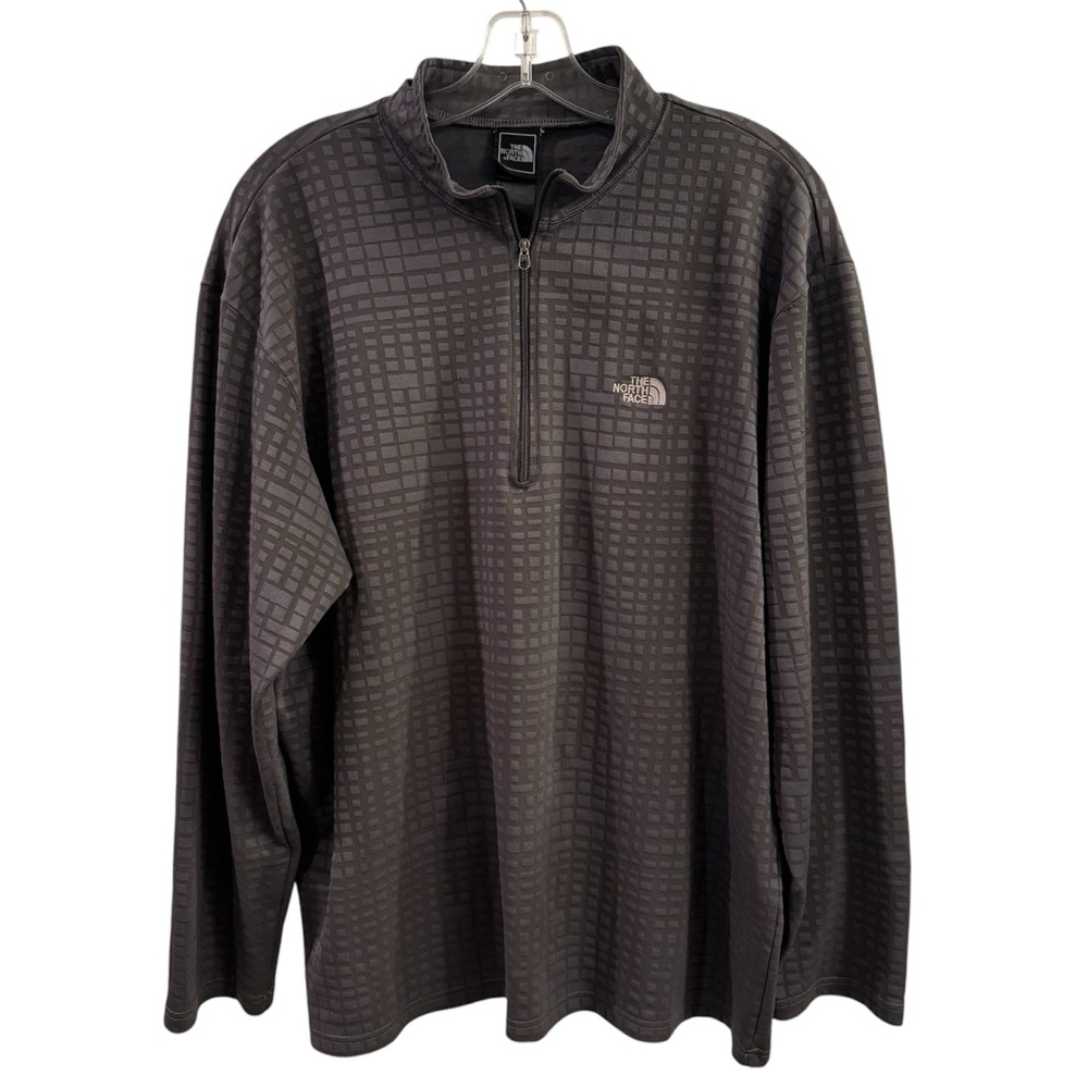North Face Quarter Zip Textured Pullover - XL